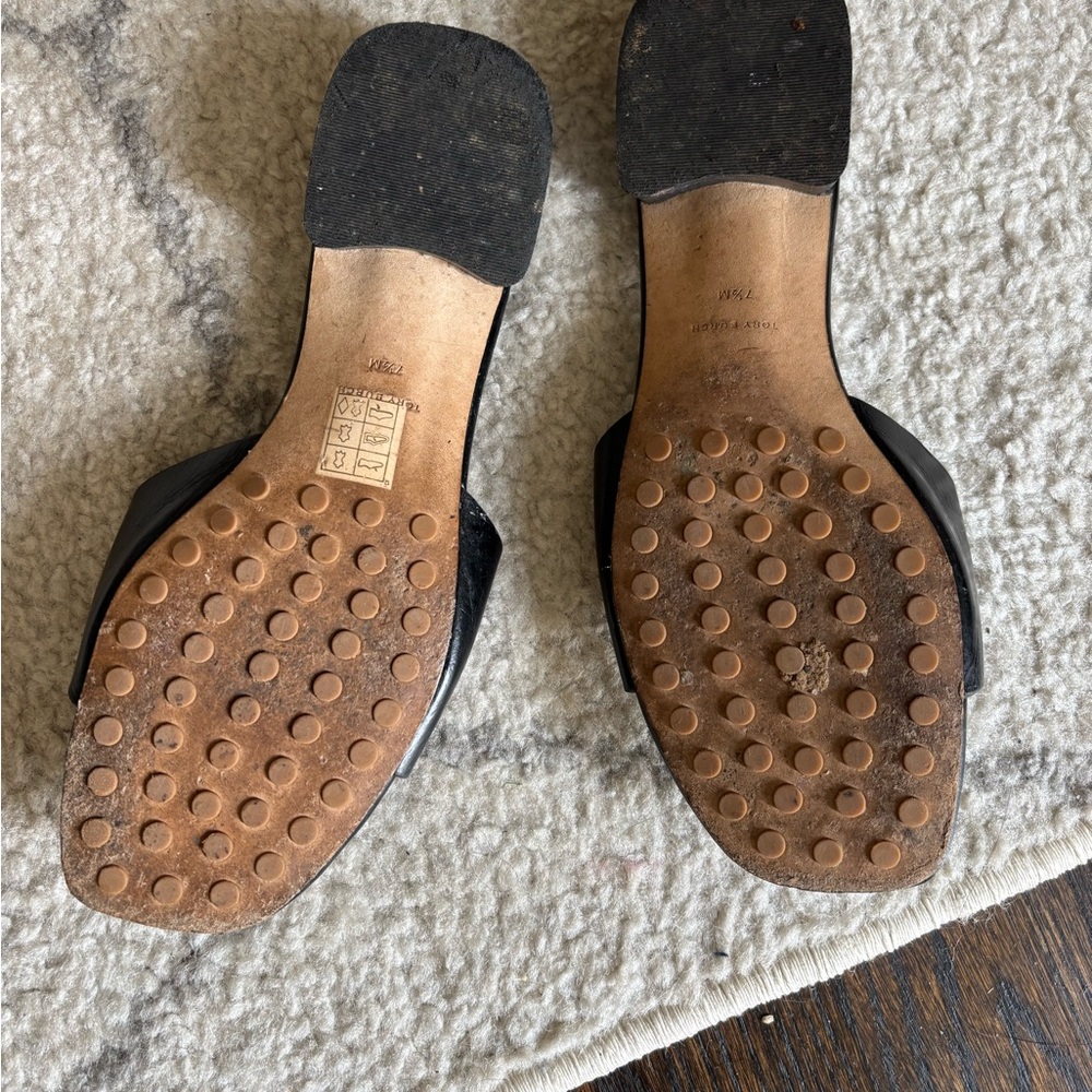Tory Burch Black Minimalist Slide Sandals - Picture 4 of 6